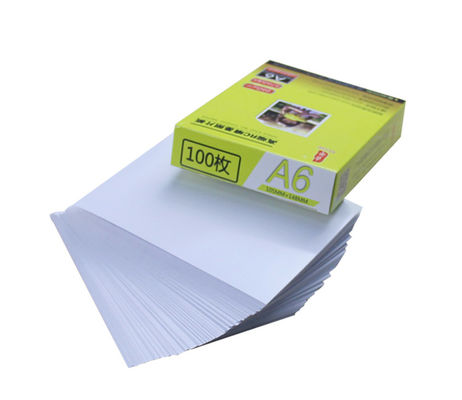 105*148mm A6 240gsm RC Glossy Photo Paper For Family Albums