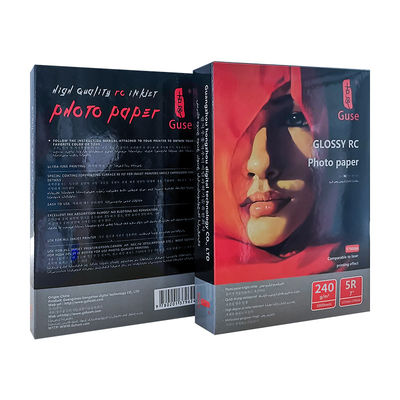 Glossy Scratchproof 240gsm 5R Resin Coated Inkjet Photo Paper 100 Sheets