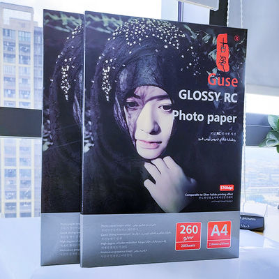 RC A4 Glossy Photo Paper 260gsm For Wedding Photograthy Albums